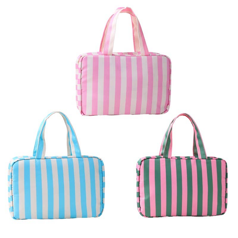 Getaway Striped Hanging Toiletry Organizer