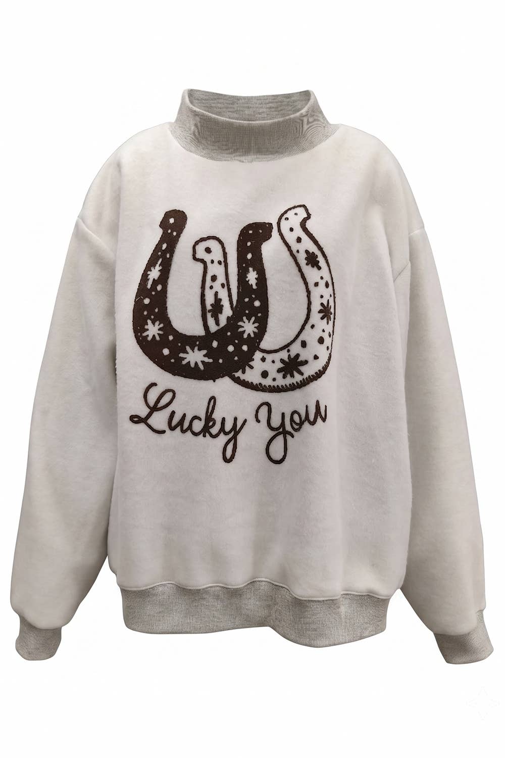 Lucky You Reversible Mockneck Sweatshirt