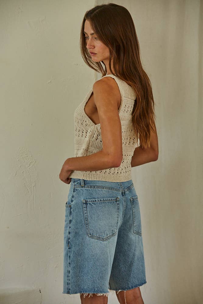 Ash Knit Sleeveless Top