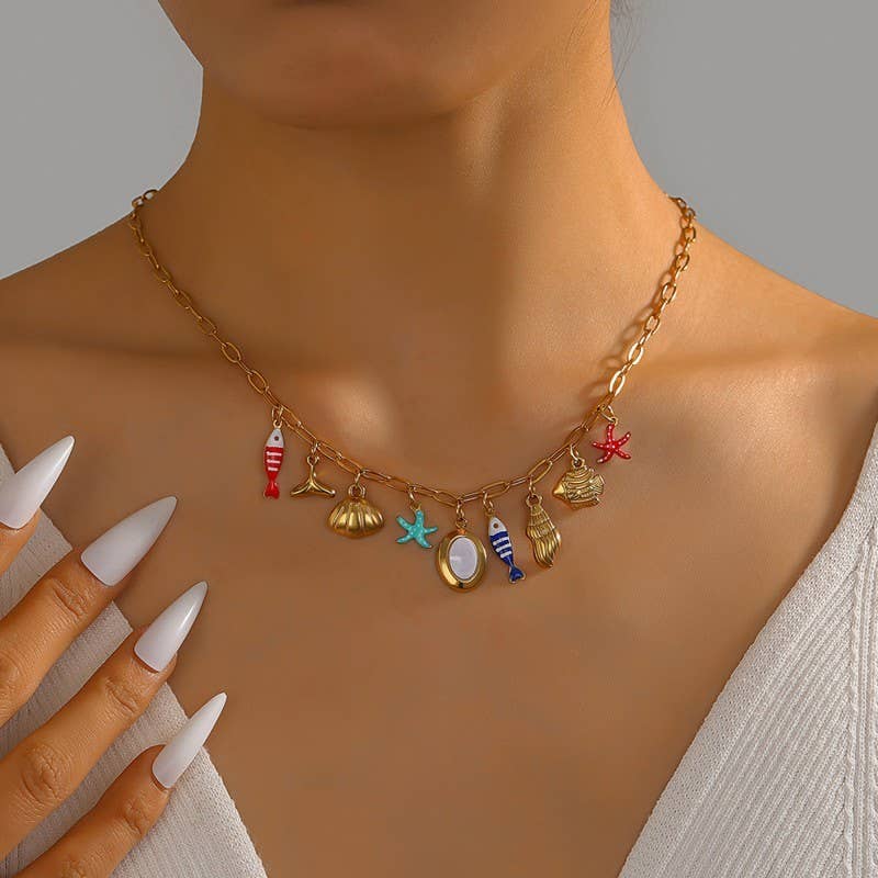 Seaside Charm Chain Necklace
