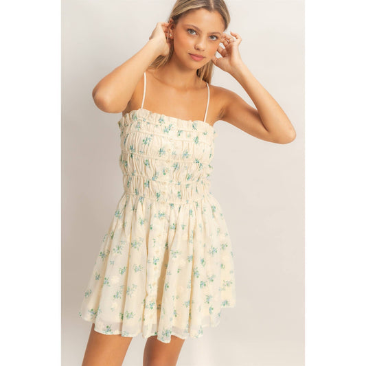 Shirred Flora Mini Dress