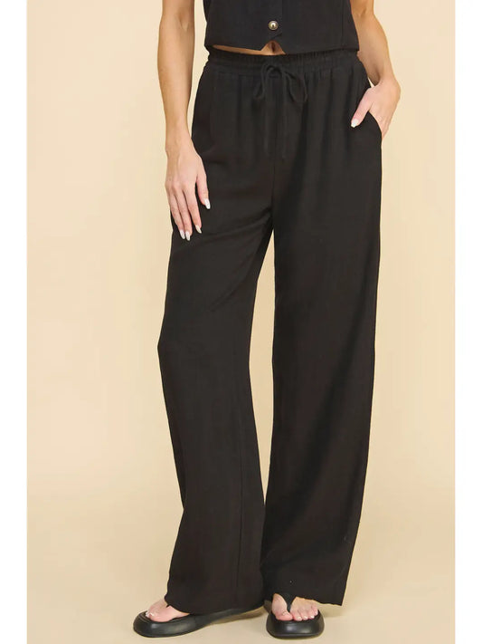 Black Linen Pants