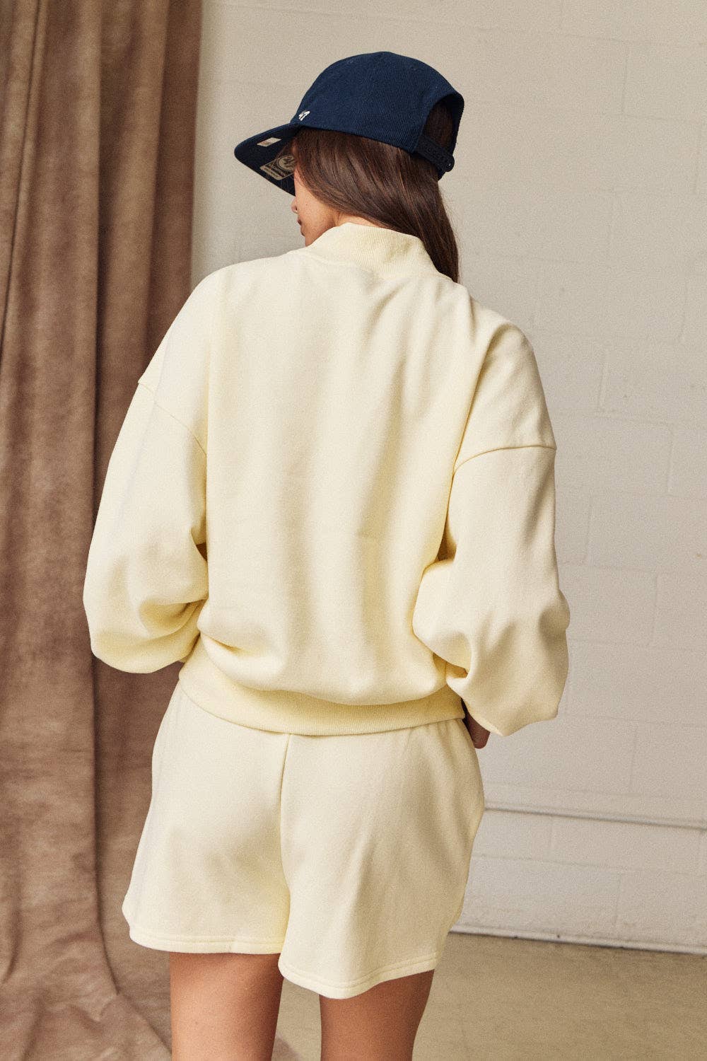 Off-Duty Mock Neck Lounge Set