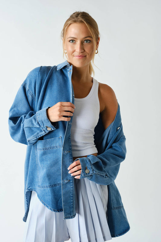 Oversized Everyday Denim Shacket