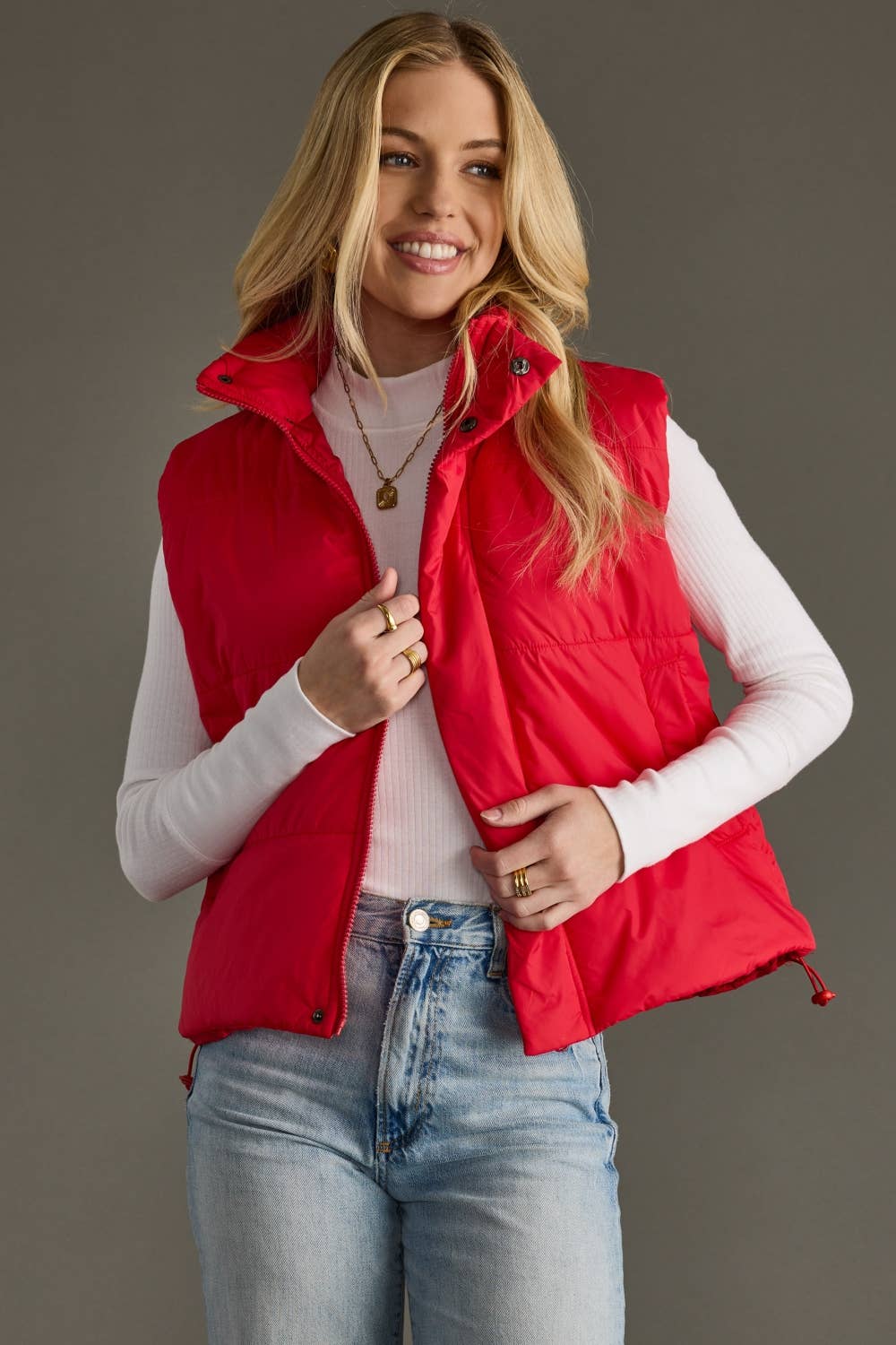 Red Winter Vest