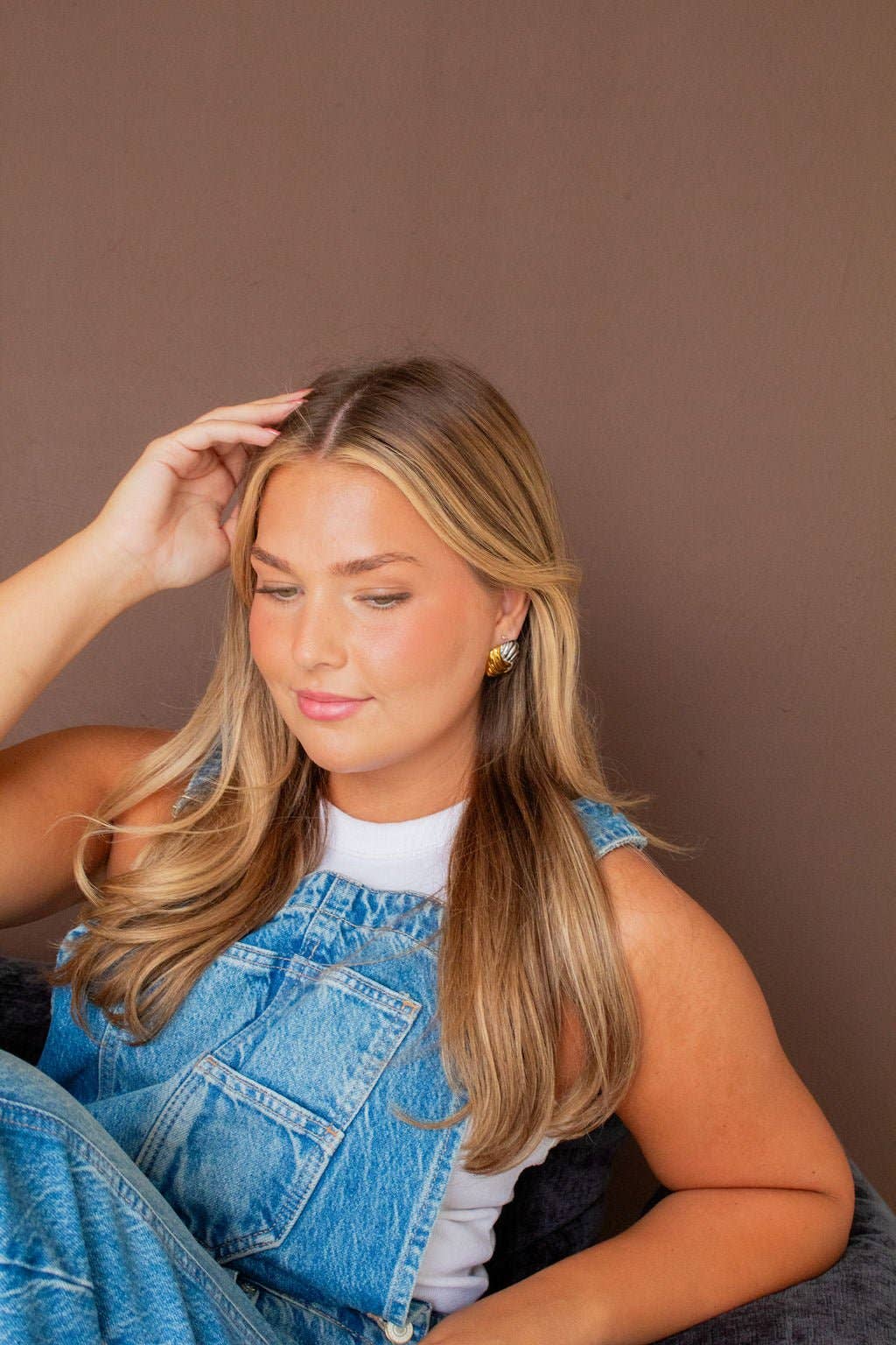 Mixed Metal Square Studs - Hypoallergenic