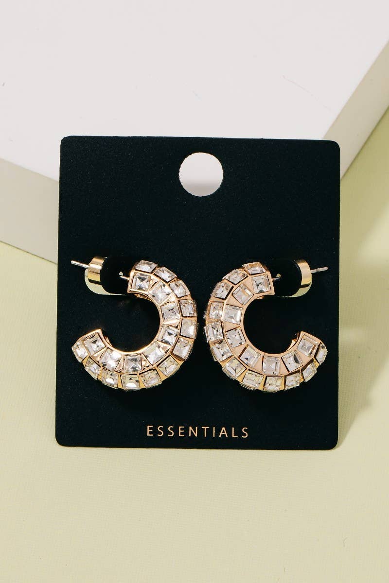 Glamour Tube Hoop Earrings