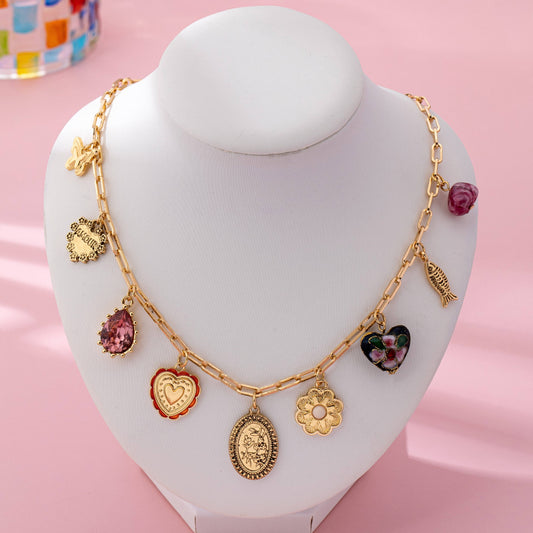 Romance Garden Charm Necklace