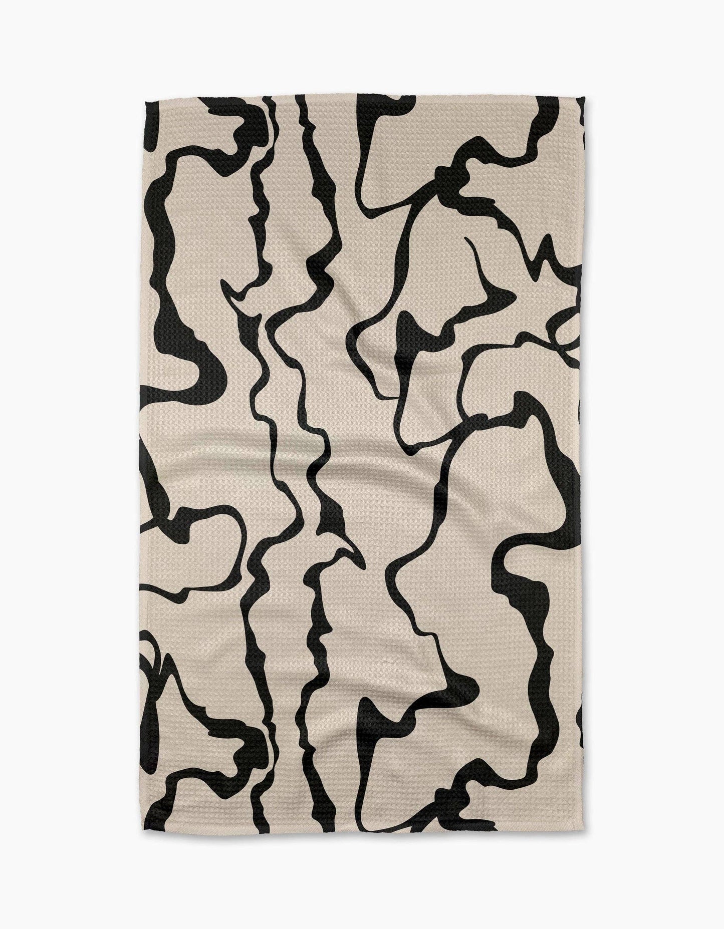 Monochrome Liquid Tea Towel