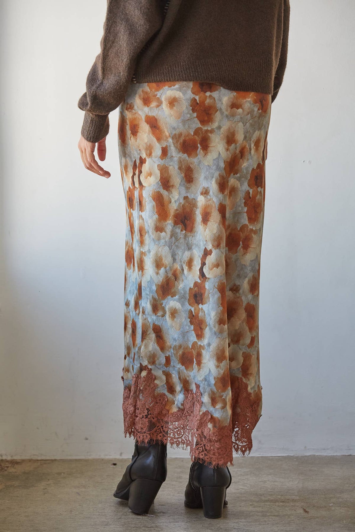 Autumn in Bloom Midi Skirt