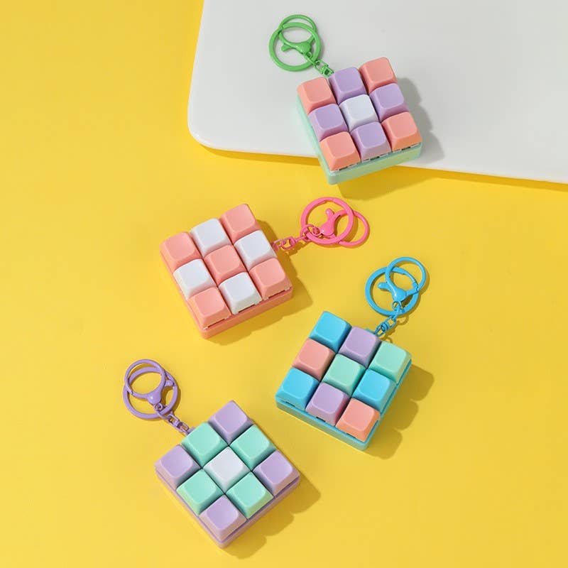 Keyboard Fidget Stress Relief Keychain