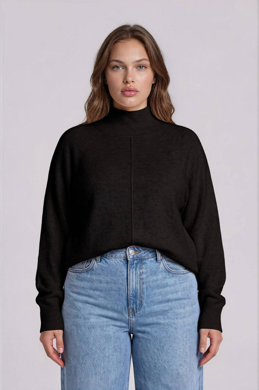 Plus First Frost Mockneck Sweater