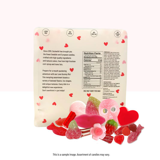 Love Gummy Mix Swedish Candy Bag