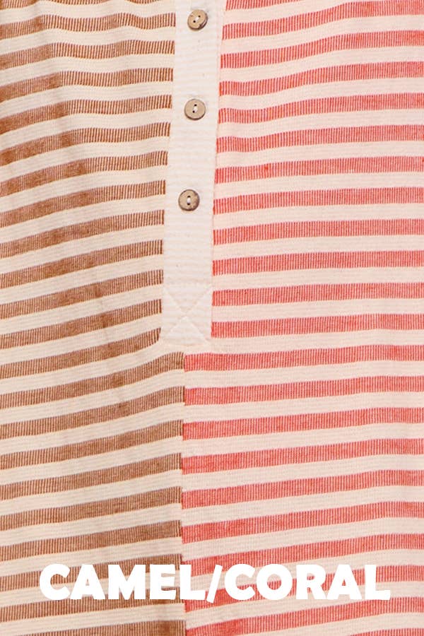 Striped Contrast Romper