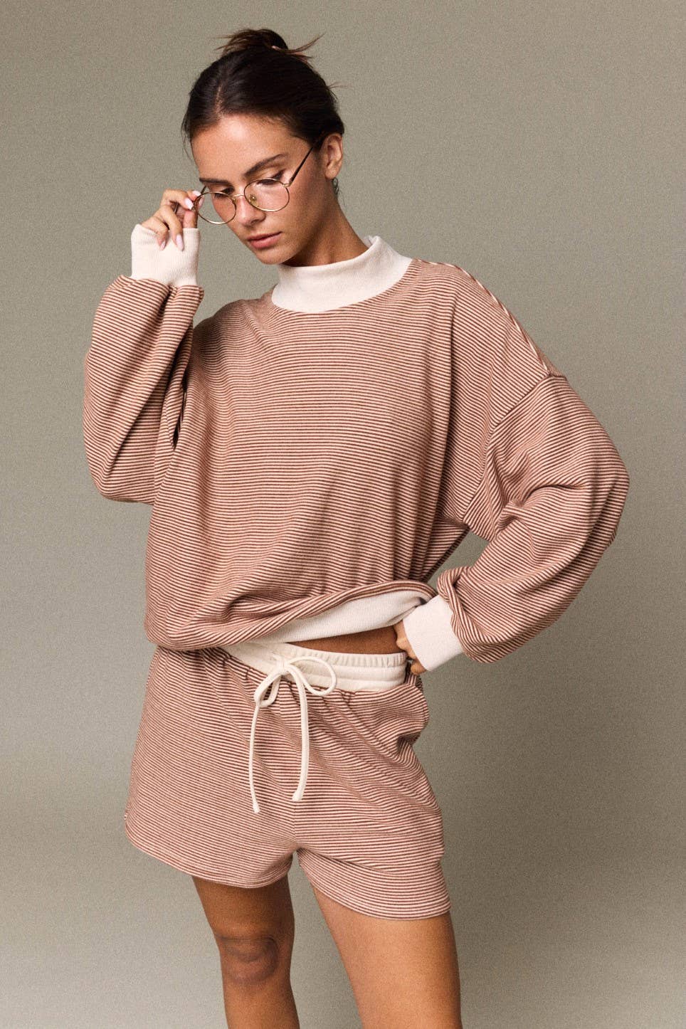 Cozy Cabin Stripe Short Set *SOLD AS SET*