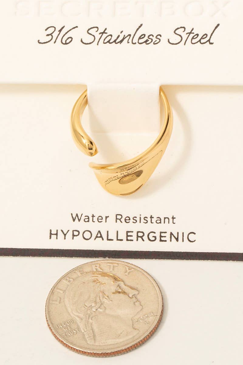 Flat Wrap Around Open Band Ring