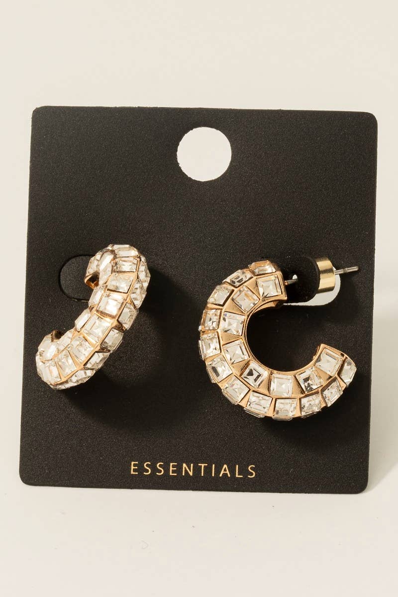 Glamour Tube Hoop Earrings