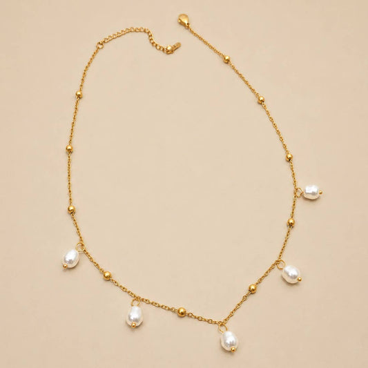 Pearl Crosslight Necklace
