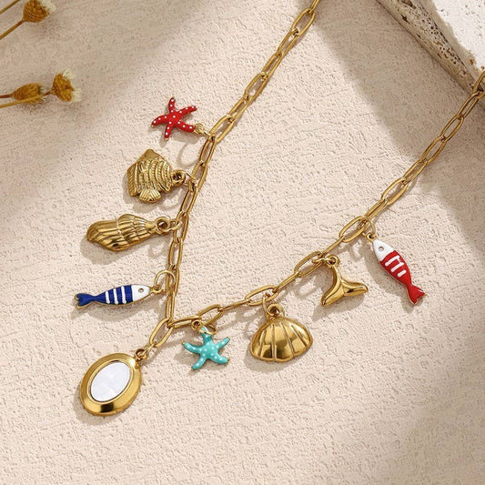 Seaside Charm Chain Necklace