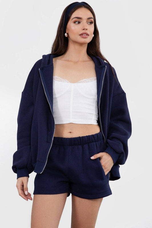 Oversized Loose Fit Zip-Up