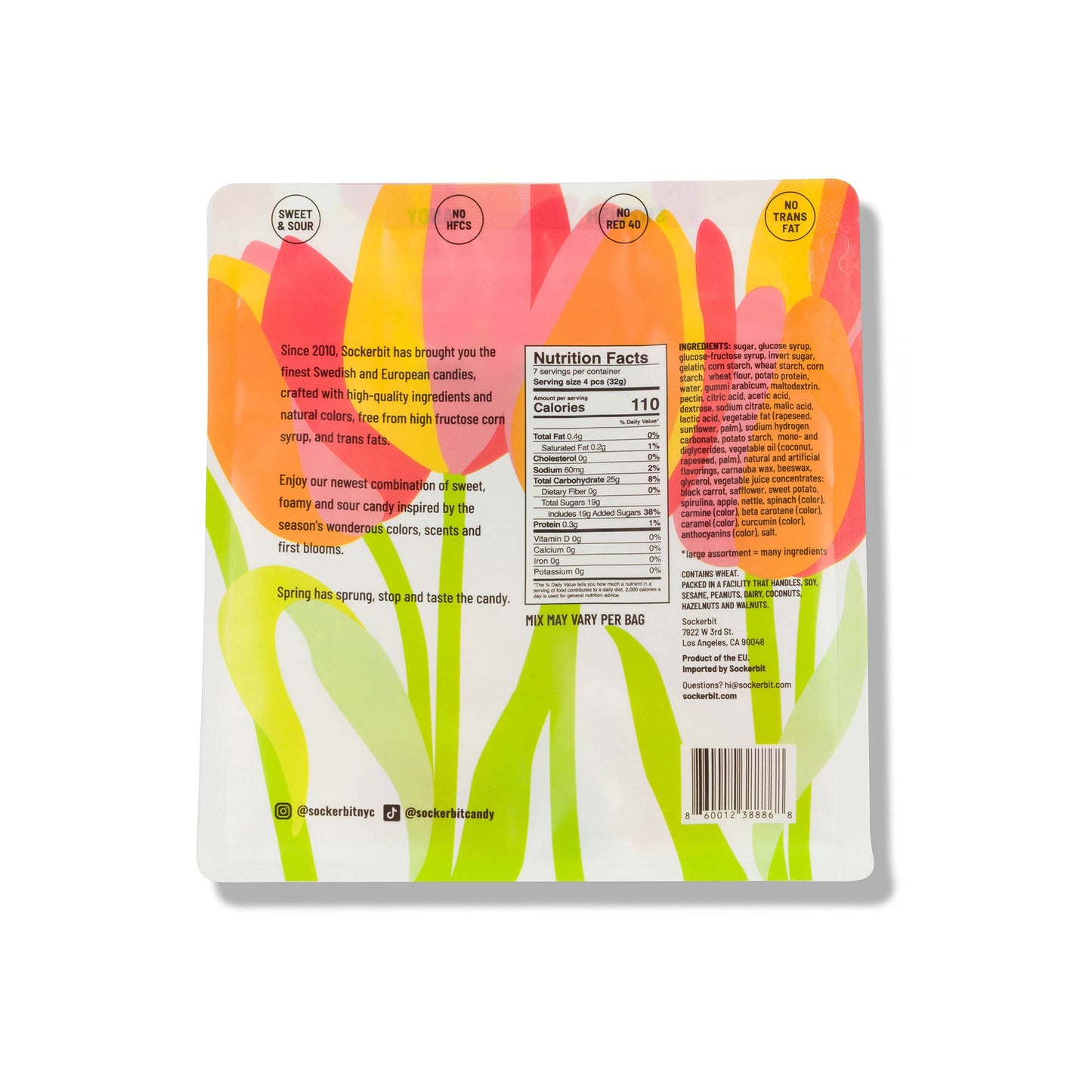 Spring Gummy Mix Swedish Candy Bag