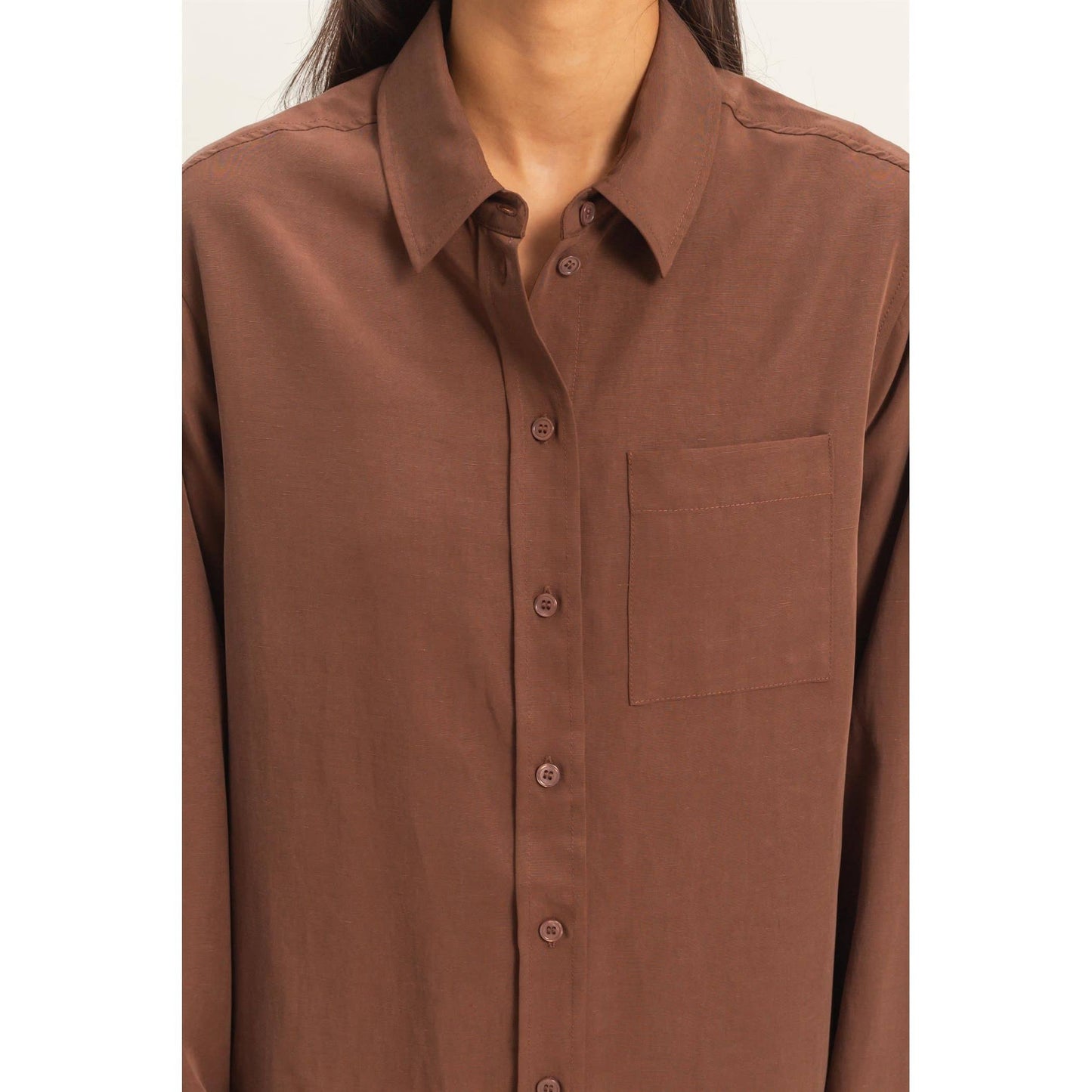Desert Drift Linen Button-Up