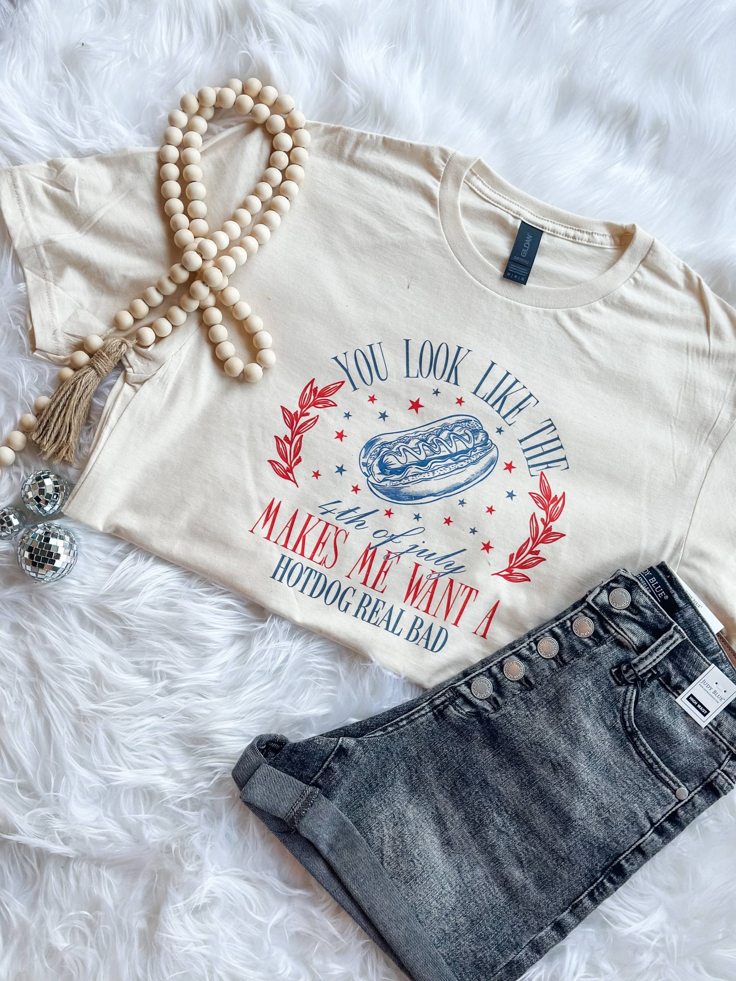 4th of July Hot Dog Tee