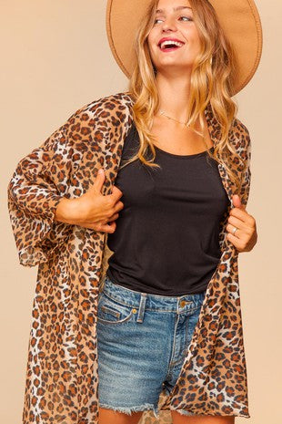 Leopard Print Kimono | FINAL SALE
