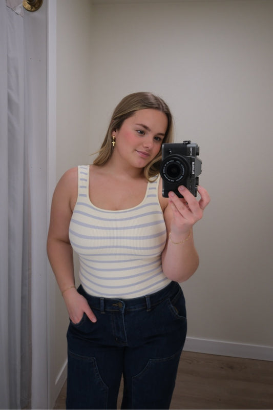 Smooth Lines Ribbed Bodysuit