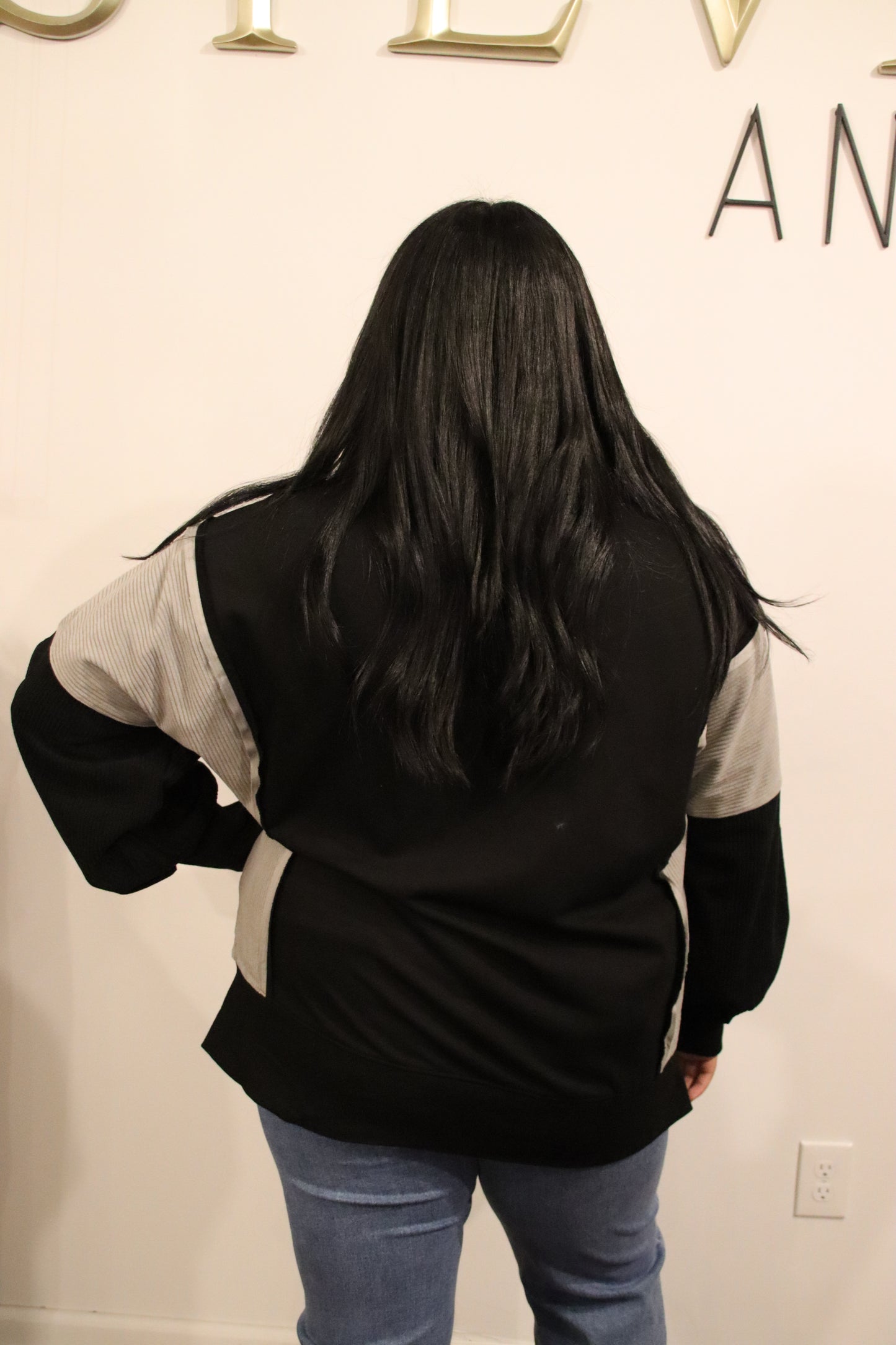 Plus Midnight Oversized Pullover