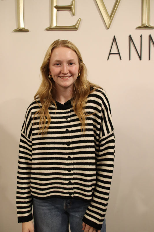 Oslo Stripe Cardigan