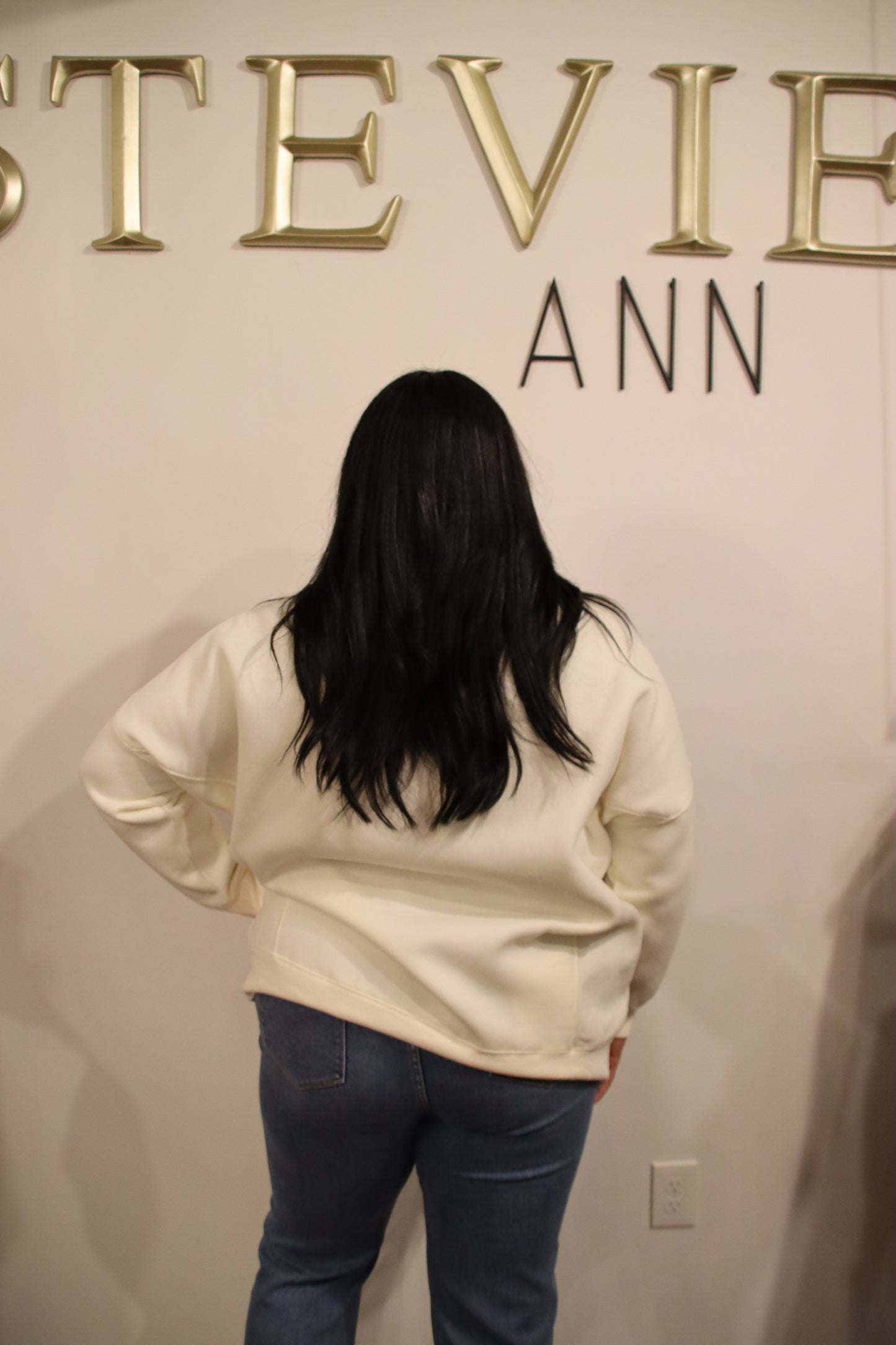 Plus Weathered Snap Sweatshirt