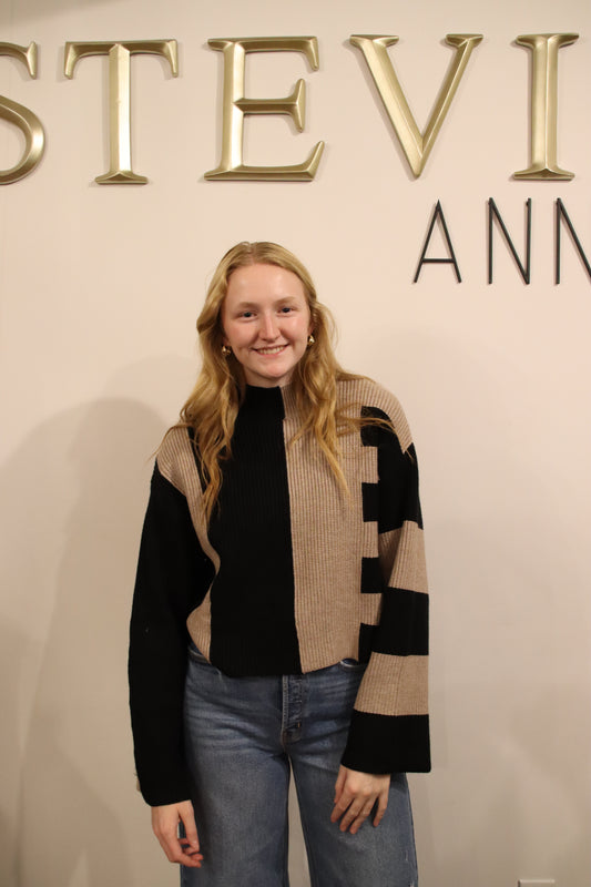 Oat Color-Block Sweater