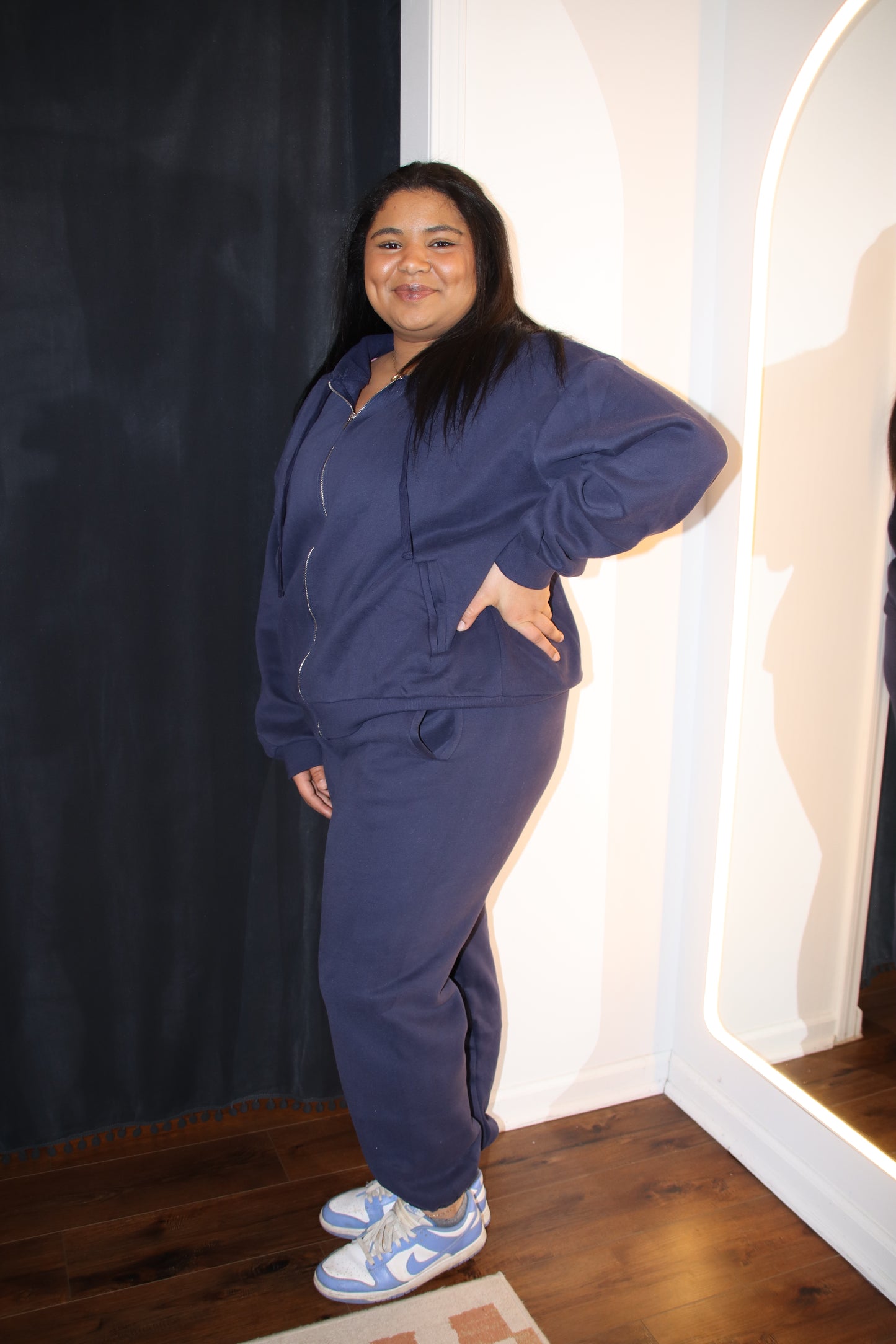Plus Oversized Zip-Up