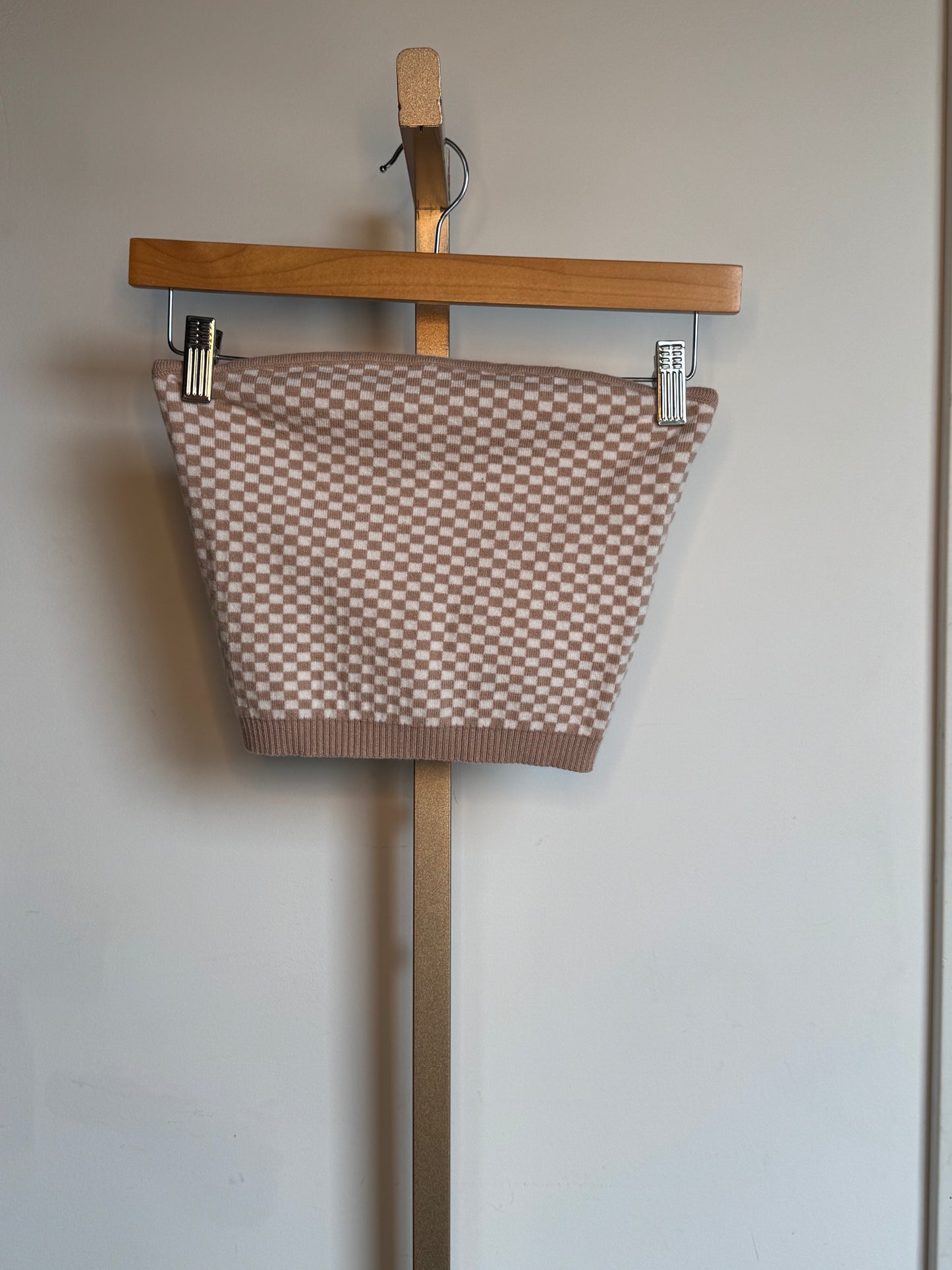 Checker Tube Top