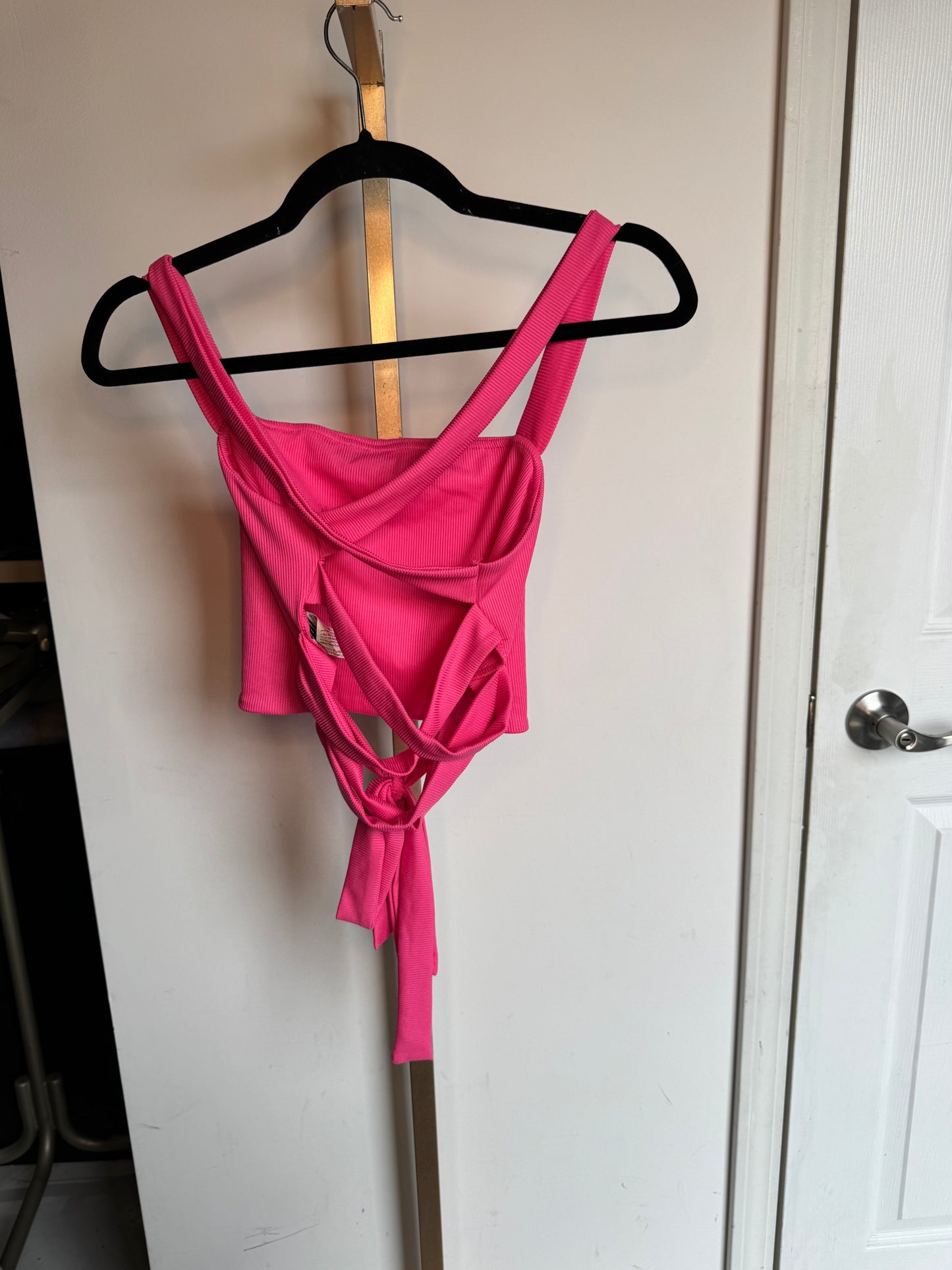 Pink CrissCross Tank