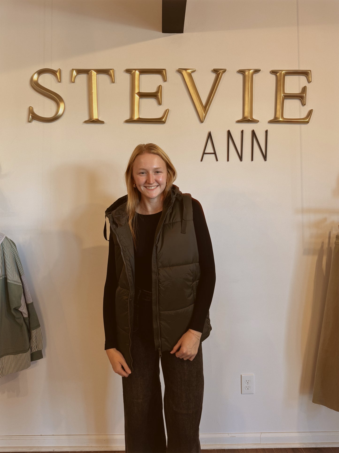 Longline High Neck Padded Vest | FINAL SALE