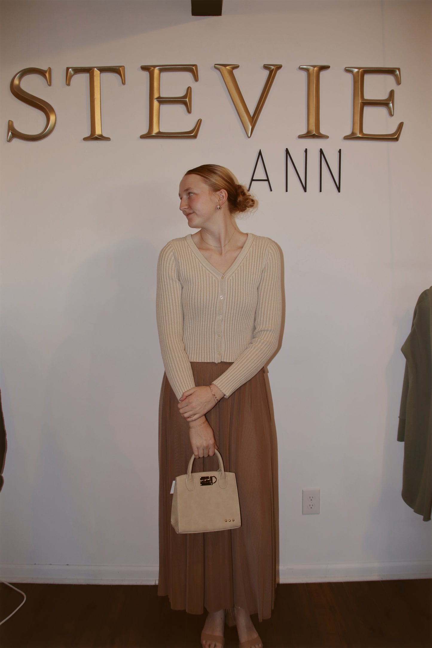 Ribbed Button-Up Cardigan