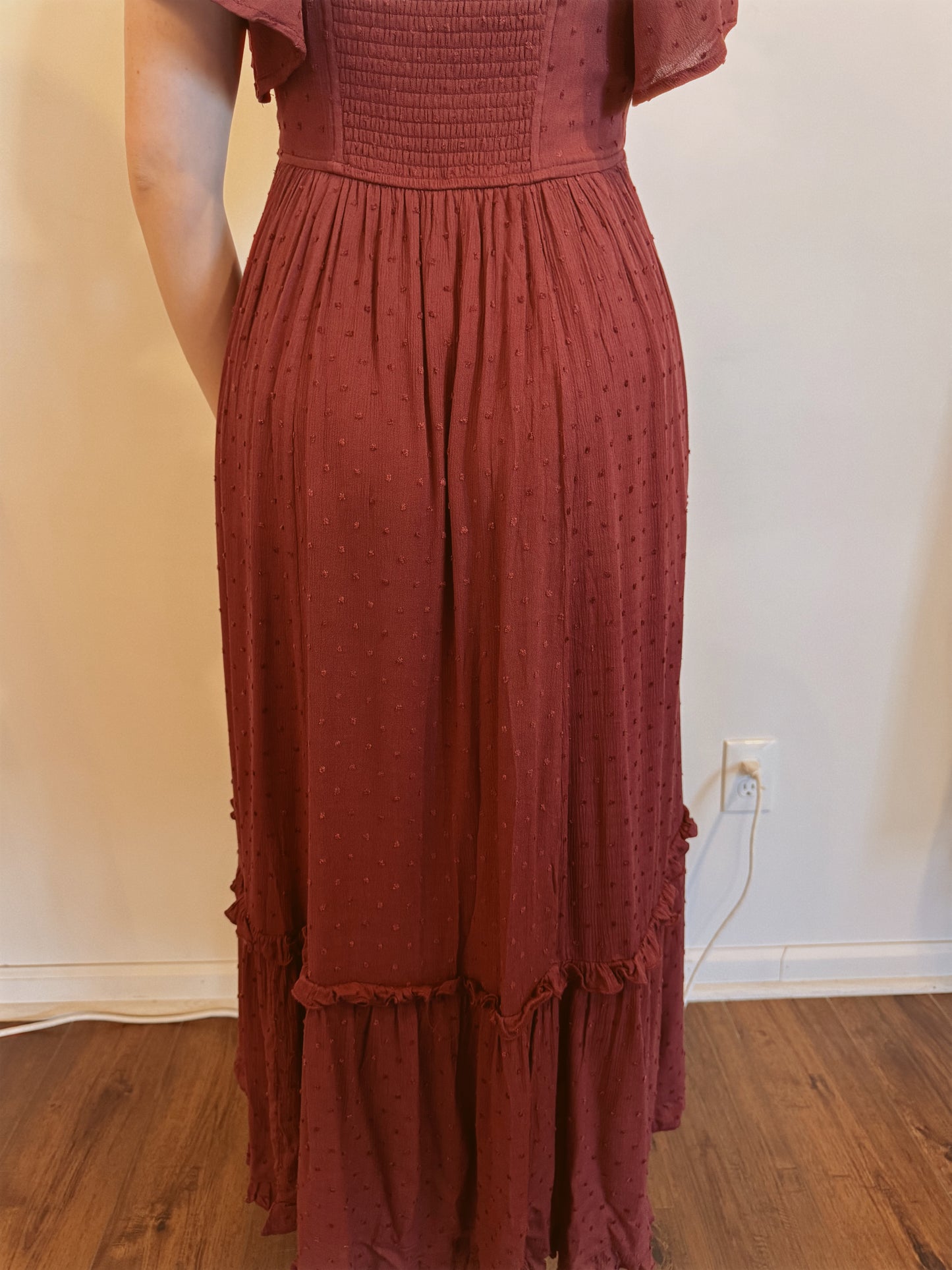 Crisp Morning Cotton Maxi Dress