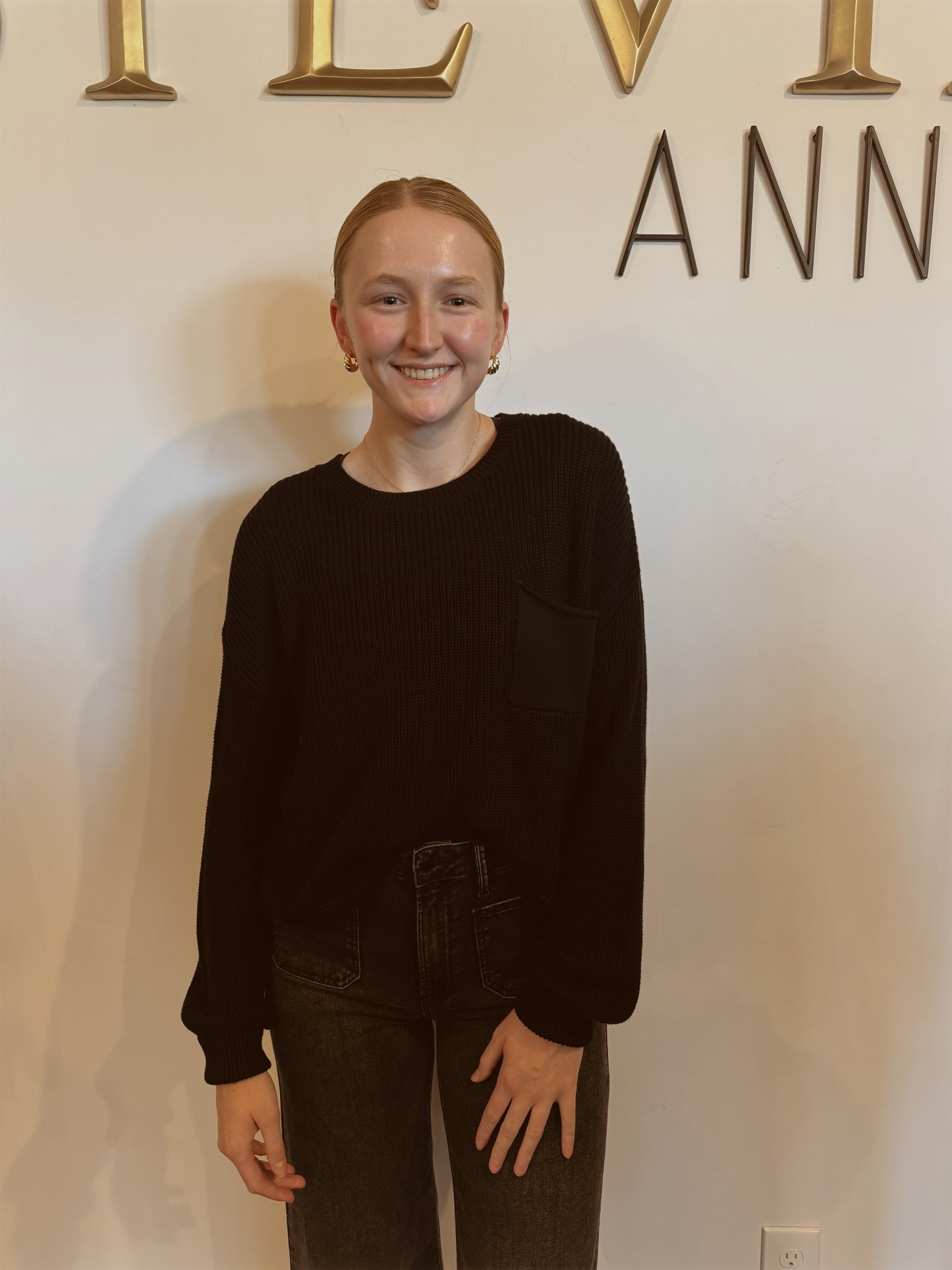 Pocket Detailed Crew Neck Sweater | FINAL SALE