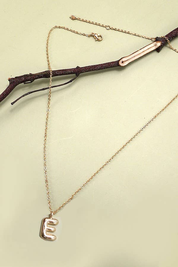 Balloon Bubble Initial Necklace