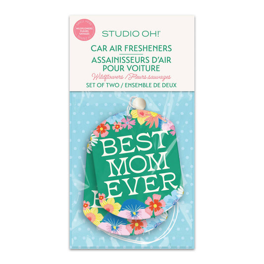 Best Mom Ever Flowers Car Air Freshener