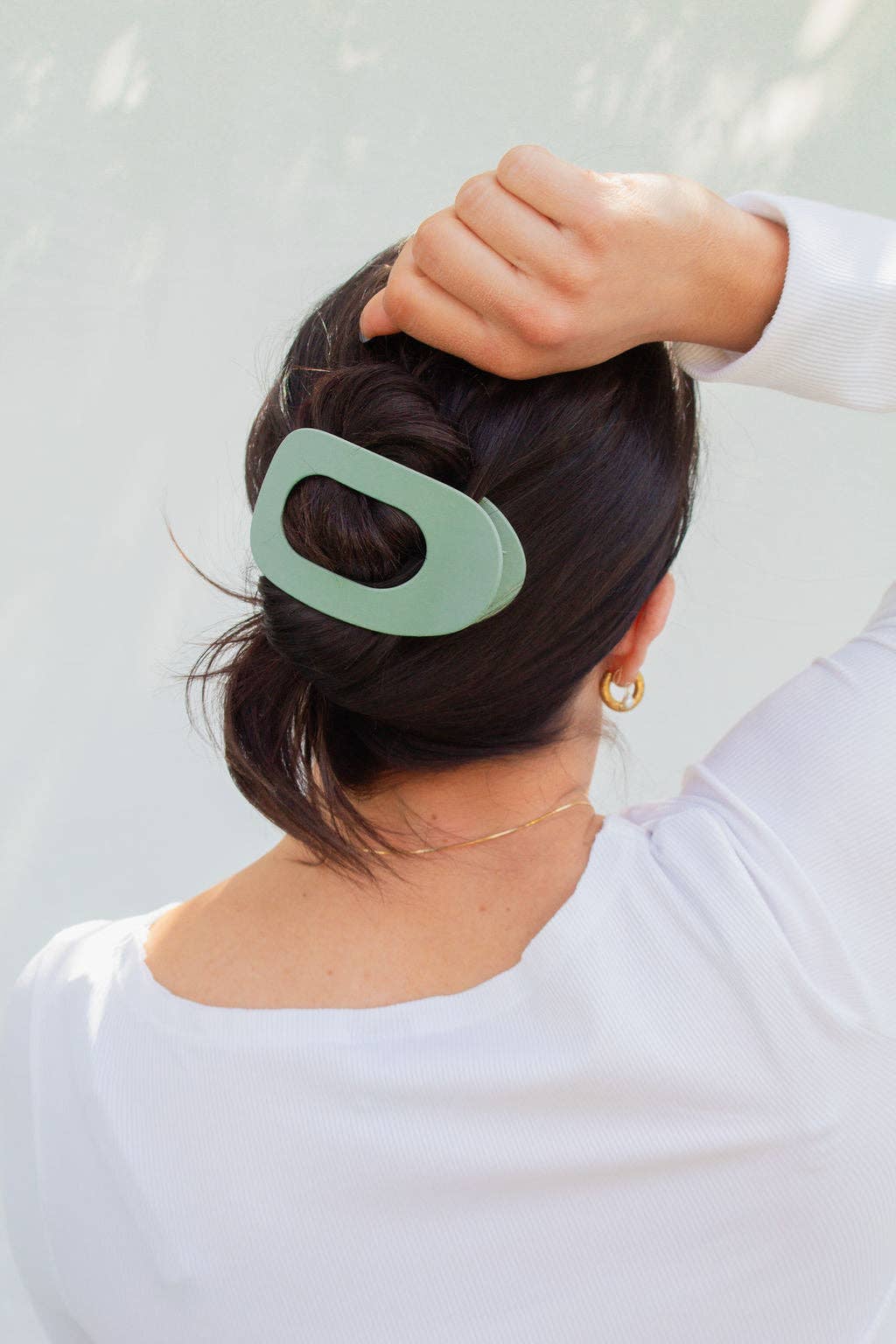 Circle Cutout Flat Claw Clip