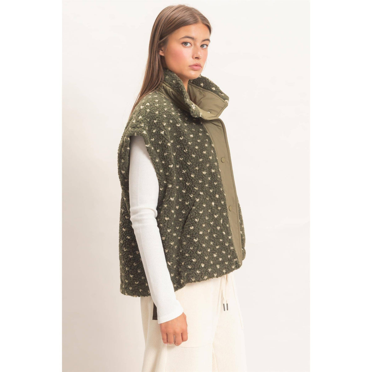 Dotty Sherpa Vest