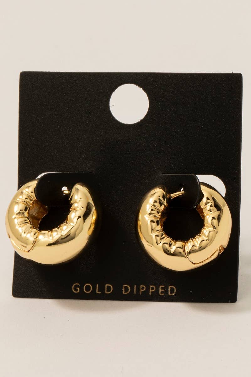 Wide Hinge Hoop Earrings