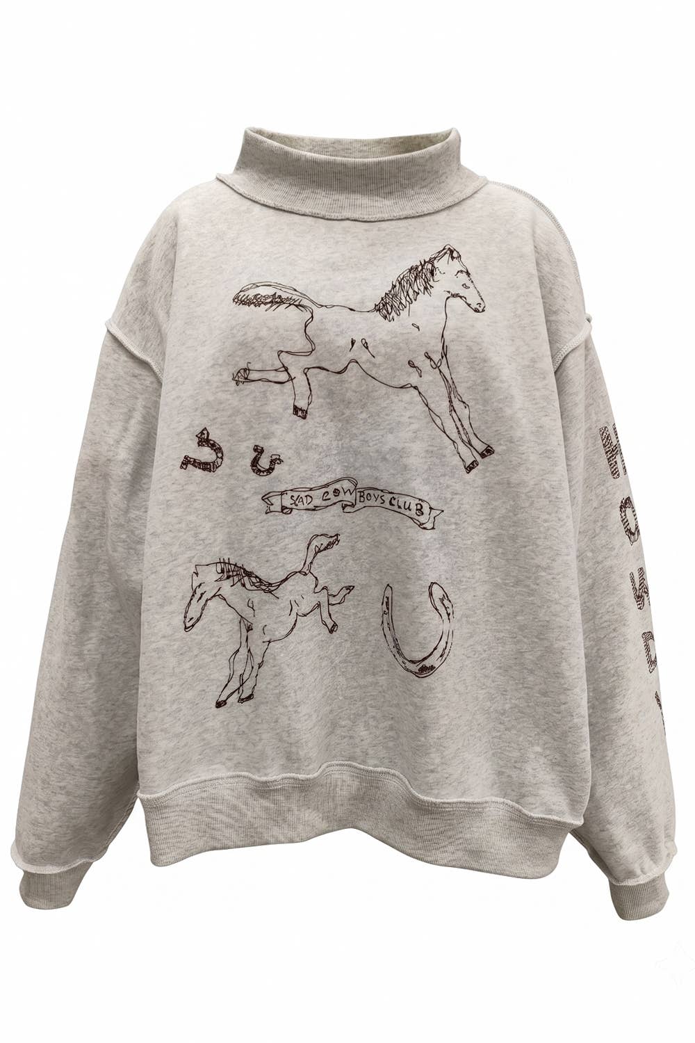 Lucky You Reversible Mockneck Sweatshirt