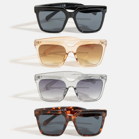 Oversized Square Acetate Sunglasses Set