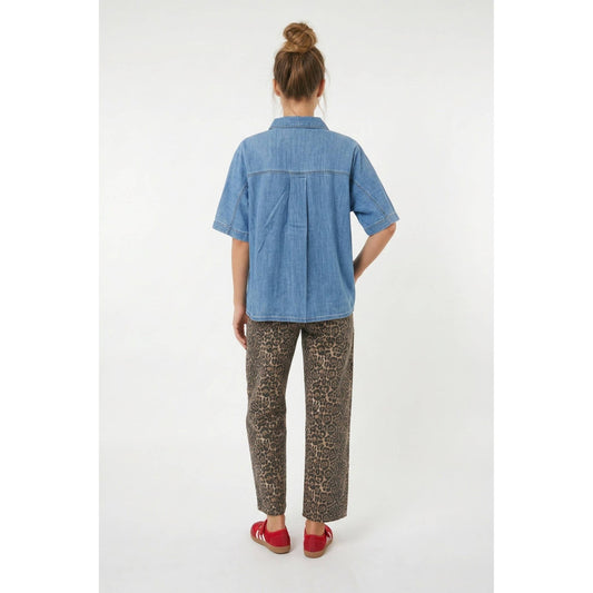 Everyday Denim Button-Up Top