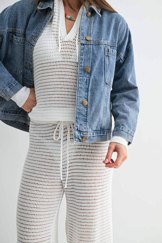 Boxy Denim Trucker Jacket