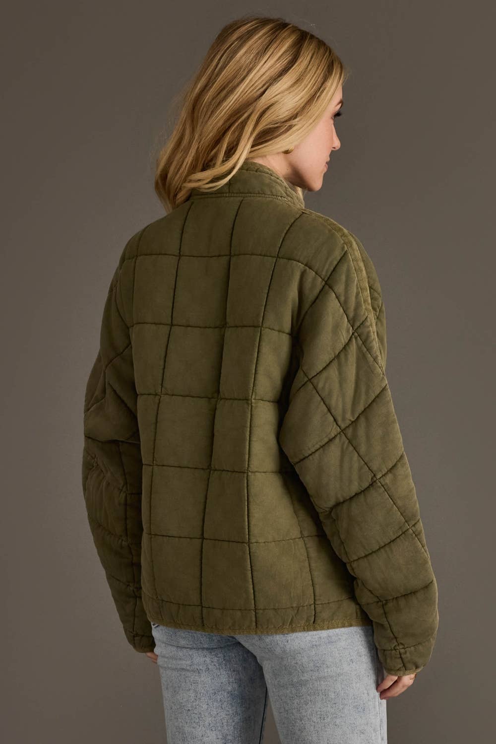 Olive Soft Quilted Jacket